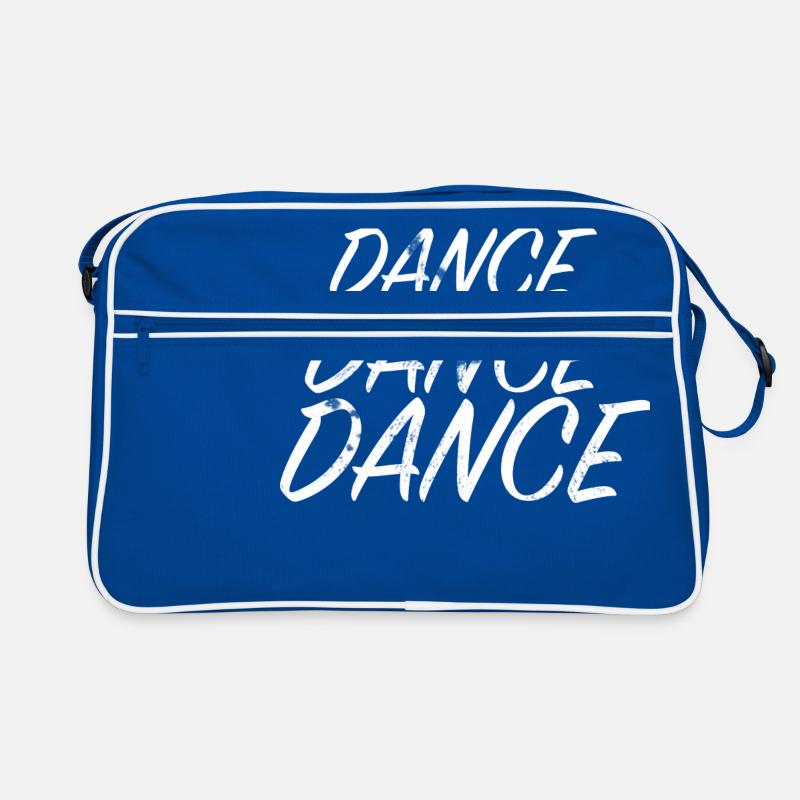 DANCE DANCE DANCE - Retro Bag - blue/white