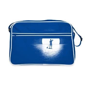 lève-toi pagayer sup homme silhouette - Sac Retro - bleu/blanc - Devant