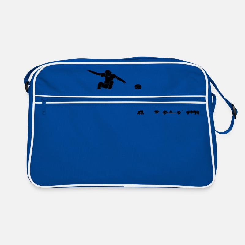 Skater - Retro Tasche - Blau/Weiß