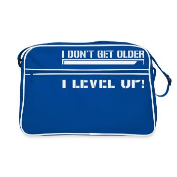 Gaming Gamer - Retro Tasche - Blau/Weiß - Vorne