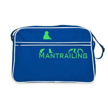 Mantrailing - Retro Bag - blue/white - Front