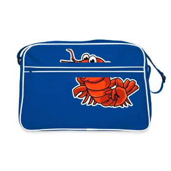 Homard - Sac Retro - bleu/blanc - Devant
