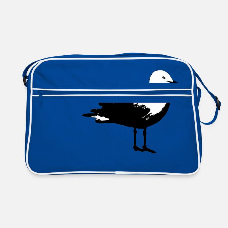 Mouette plage vacances voyage mer soleil Sac Retro