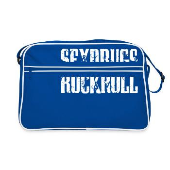 Sex Drugs and Rock&Roll - Sac Retro - bleu/blanc - Devant