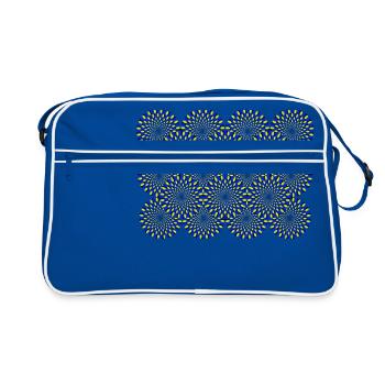 Optical illusion Optical illusion Psychedelic - Retro Bag - blue/white - Front