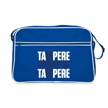 Tampere Finland Flag - Retro Bag - blue/white - Front