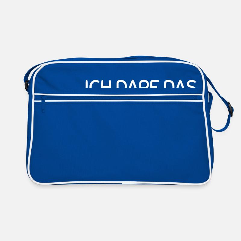 Ich darf das Retro Tasche