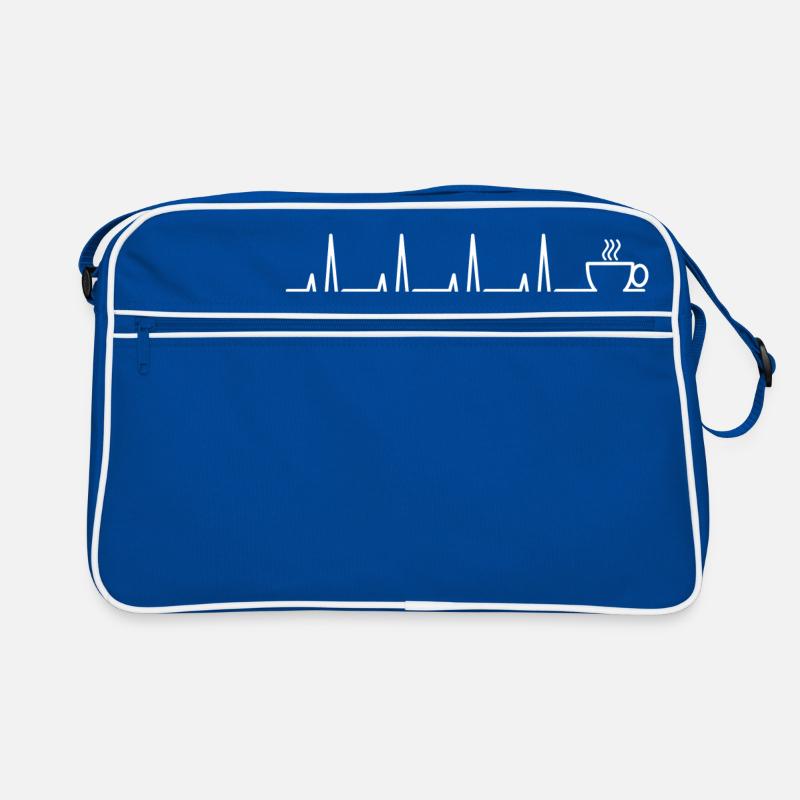 Heartbeat Kaffeetasse Retro Tasche