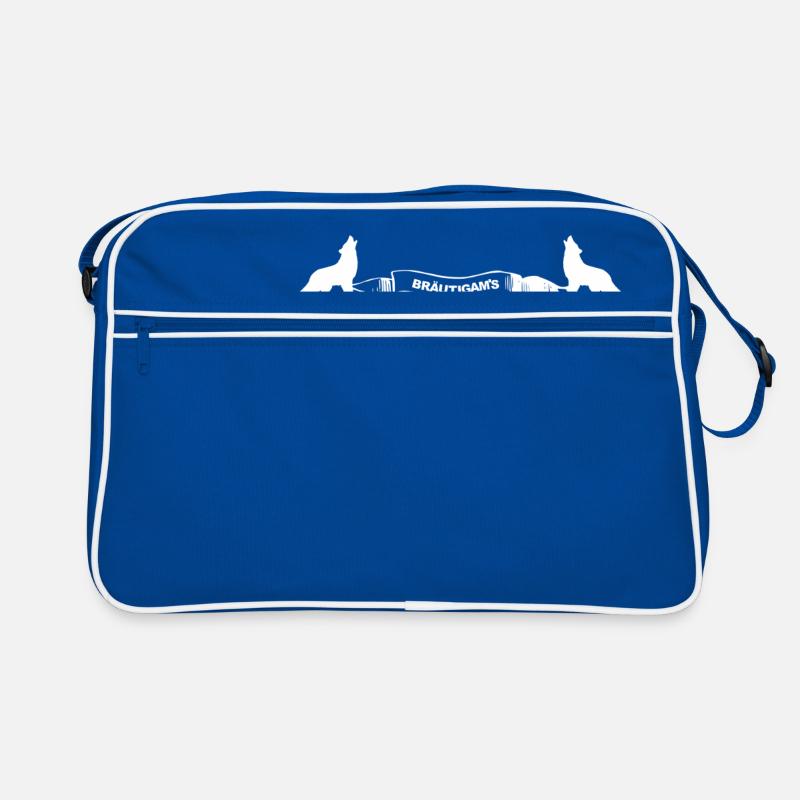 Wolfsrudel Bräutigam Junggesellenabschied Geschenk Retro Tasche
