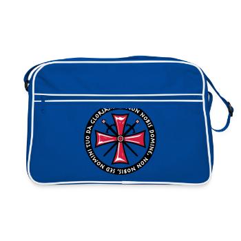 TemplerKreuz Non Nobis Domine Crusaders Cross - Retro Bag - blue/white - Front