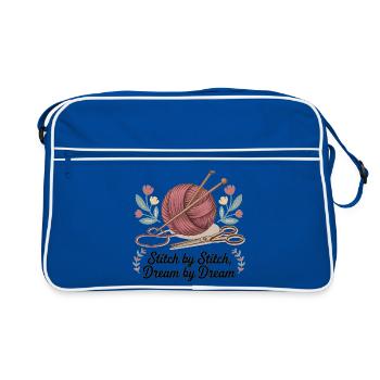 Point par point, rêve par rêve - Sac Retro - bleu/blanc - Devant