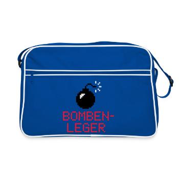 Bomben Leger | Bombe | Explosion - Retro Bag - blue/white - Front