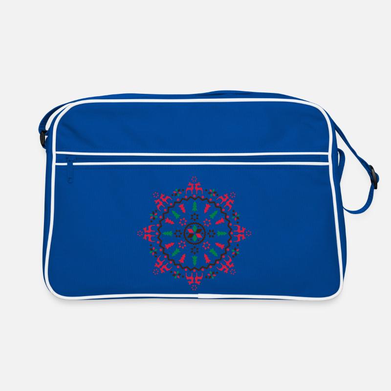 Weihnachts Mandala Retro Tasche