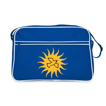 Dove of peace Sun - Retro Bag - blue/white - Front