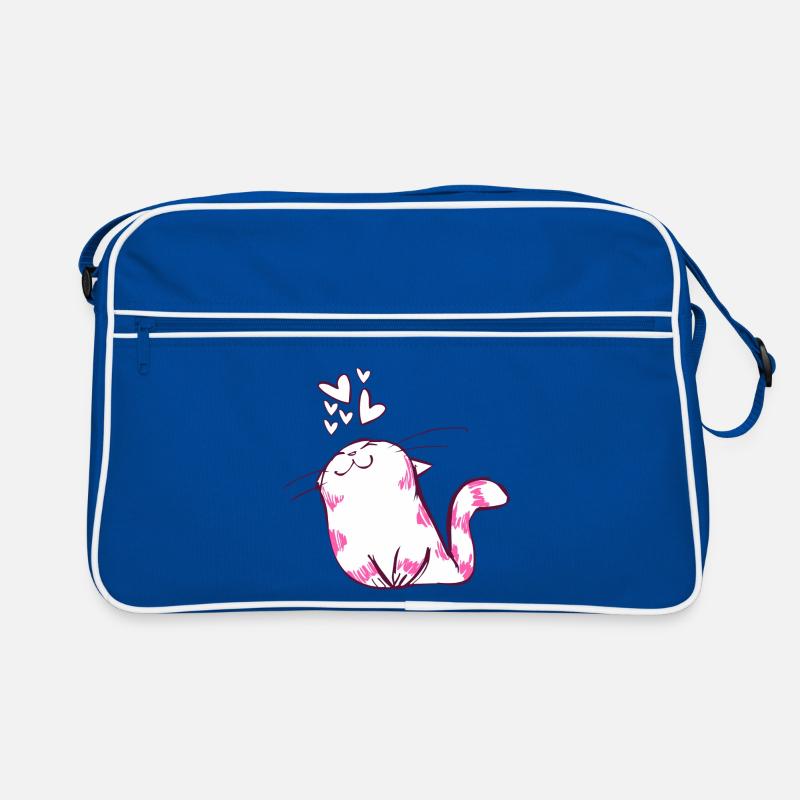Chats, chat, amants de chat, propriétaire de chat Sac Retro
