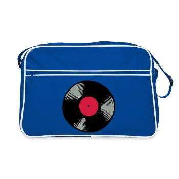 Vinyle - Sac Retro - bleu/blanc - Devant