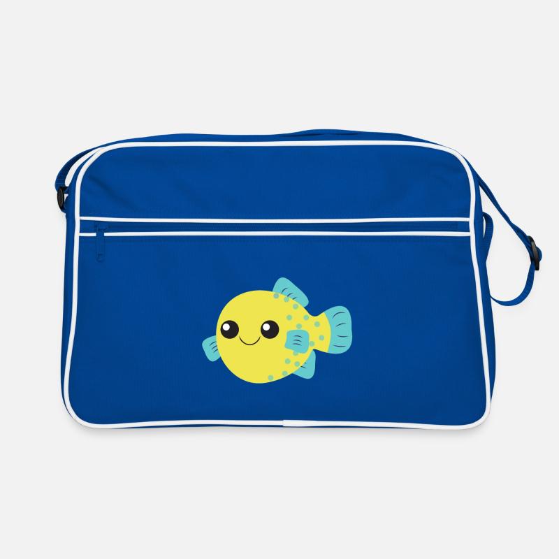 Poisson-globe, poisson mignon, océan, Sac Retro