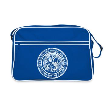 Züri isch ois - Zürich - Retro Tasche - Blau/Weiß - Vorne
