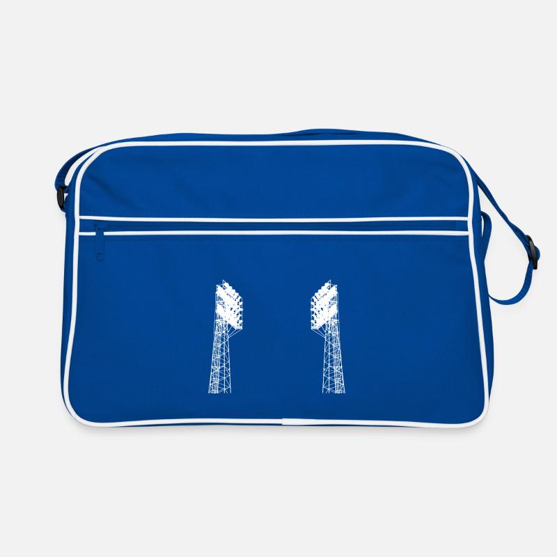 Flutlichter - Retro Tasche - Blau/Weiß