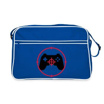 Gamer / Gaming - Sac Retro - bleu/blanc - Devant