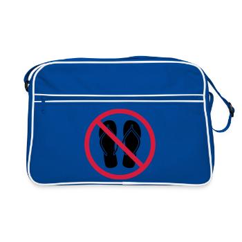 pas de tongs zone de bouclier interdite clipa - Sac Retro - bleu/blanc - Devant