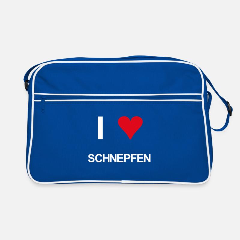 I love Schnepfen Retro Tasche