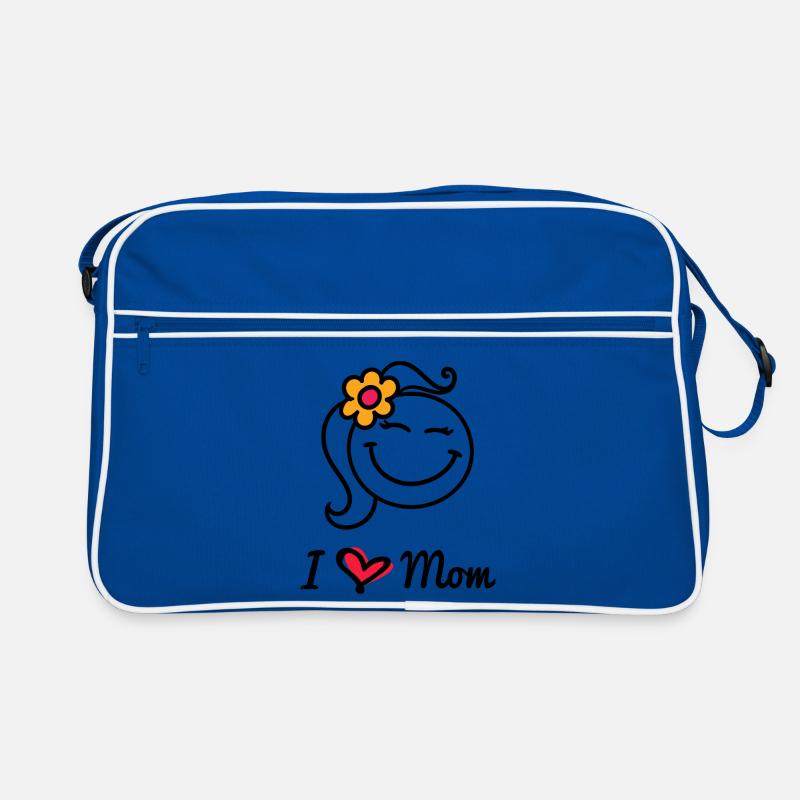 Ich Liebe Mama Herz Mutter Mutter Muttertag Spruch Retro Tasche
