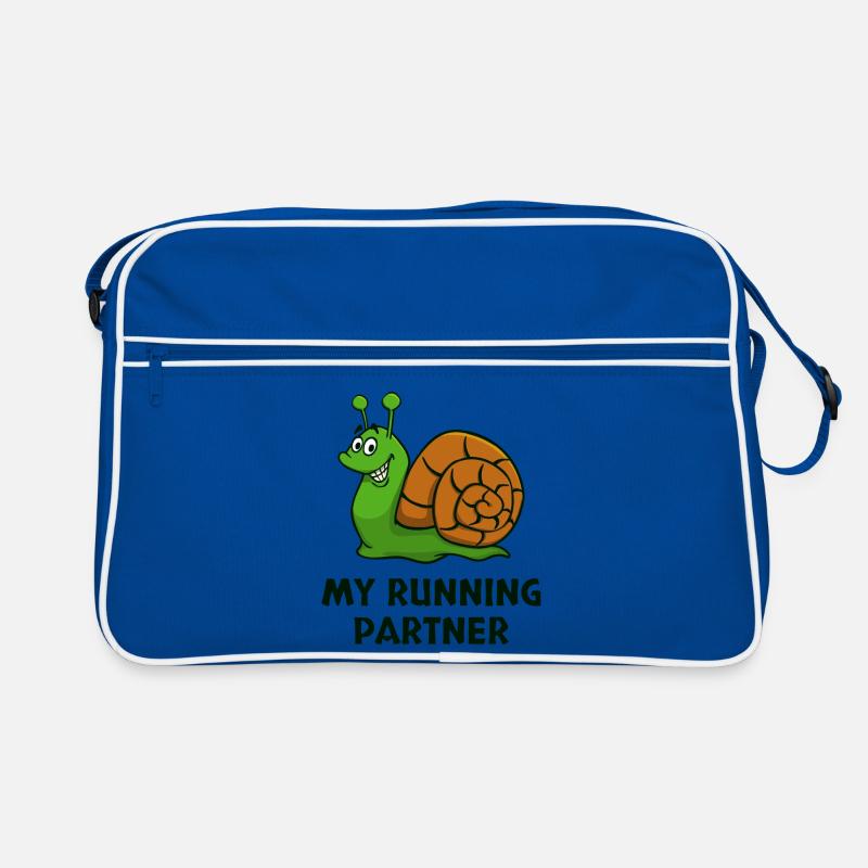 Snail's Pace Partner Look Slow Running Jogging Retro Bag