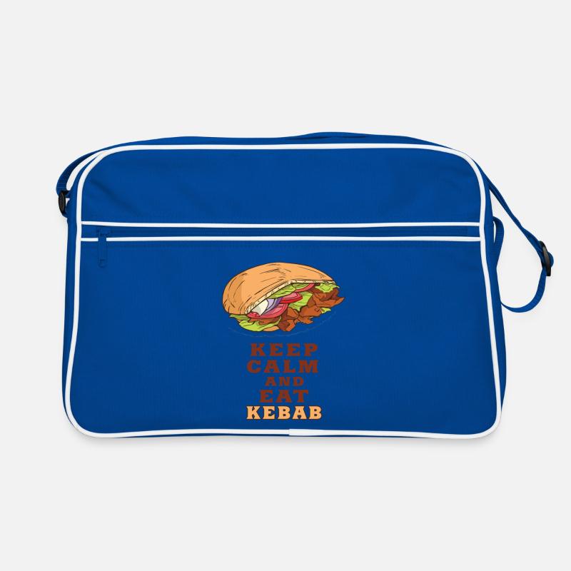 Keep Calm und esse Kebab / Geschenkidee Retro Tasche