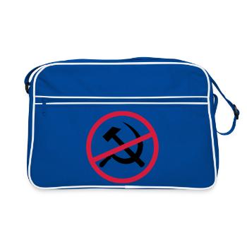 Signe du communisme interdit - Sac Retro - bleu/blanc - Devant