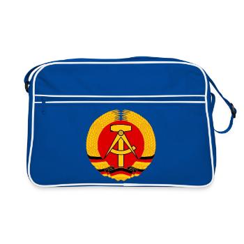sticker coat of arms GDR east Germany Wappen DDR - Retro Bag - blue/white - Front