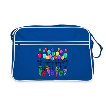 School School Day School Start School Start Learning - Retro Bag - blue/white - Front
