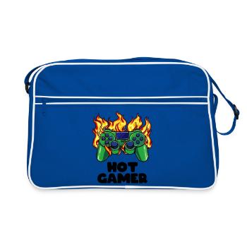 Gamer Gambler Video Player Games Controller - Retro Bag - blue/white - Front