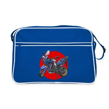 Africa Twin Enduro - japan blue - Sac Retro - bleu/blanc - Devant