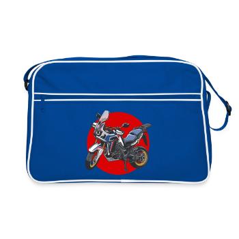 Africa Twin Enduro - japan tricolor - Sac Retro - bleu/blanc - Devant