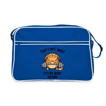 Fitness Training Statement Barbell - Retro Bag - blue/white - Front