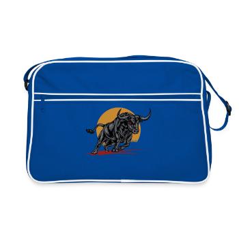 Nature sauvage animal - Sac Retro - bleu/blanc - Devant