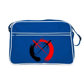 Ensozen sai - Sac Retro - bleu/blanc - Devant