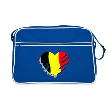 Belgie - Belgica - Belgique - Sac Retro - bleu/blanc - Devant