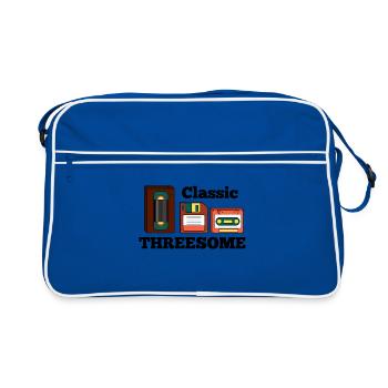 Rétro Old School Analogique - Sac Retro - bleu/blanc - Devant