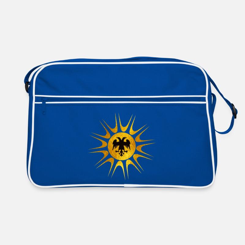 Illyria - Retro Tasche - Blau/Weiß