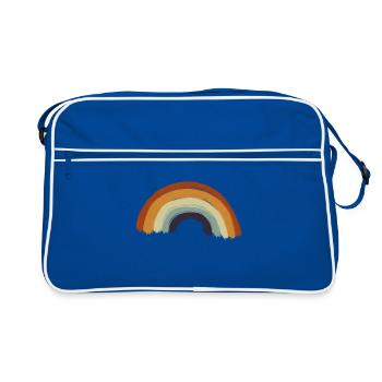 Vintage Illustration Abstract Art Peinture - Sac Retro - bleu/blanc - Devant
