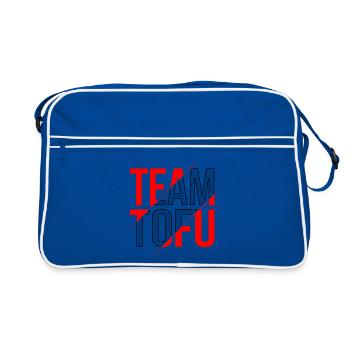 Team tofu design - Retro Bag - blue/white - Front