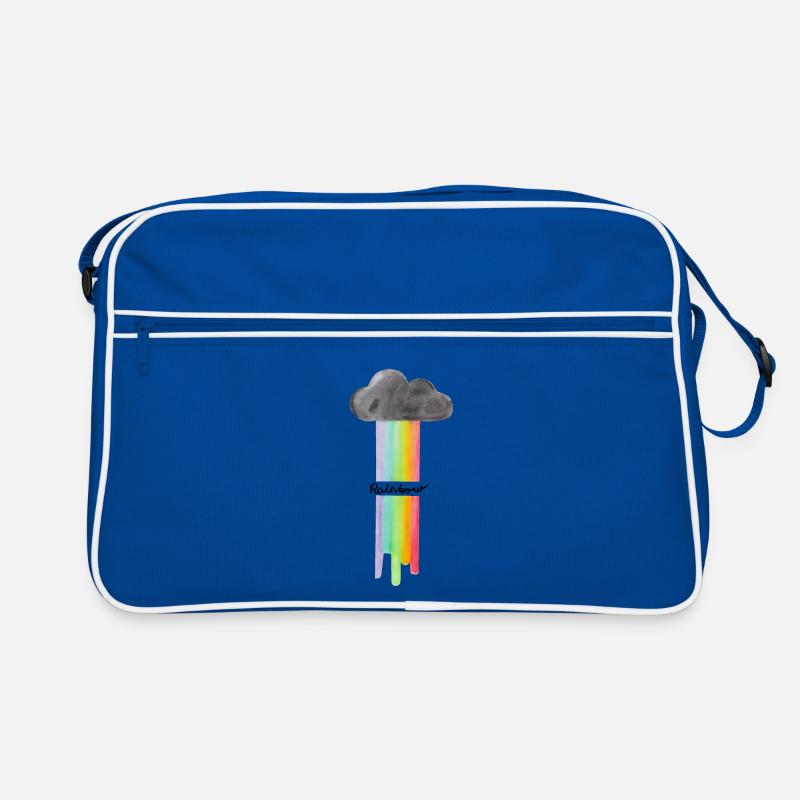 Rainbow Cloud Drops Retro Bag