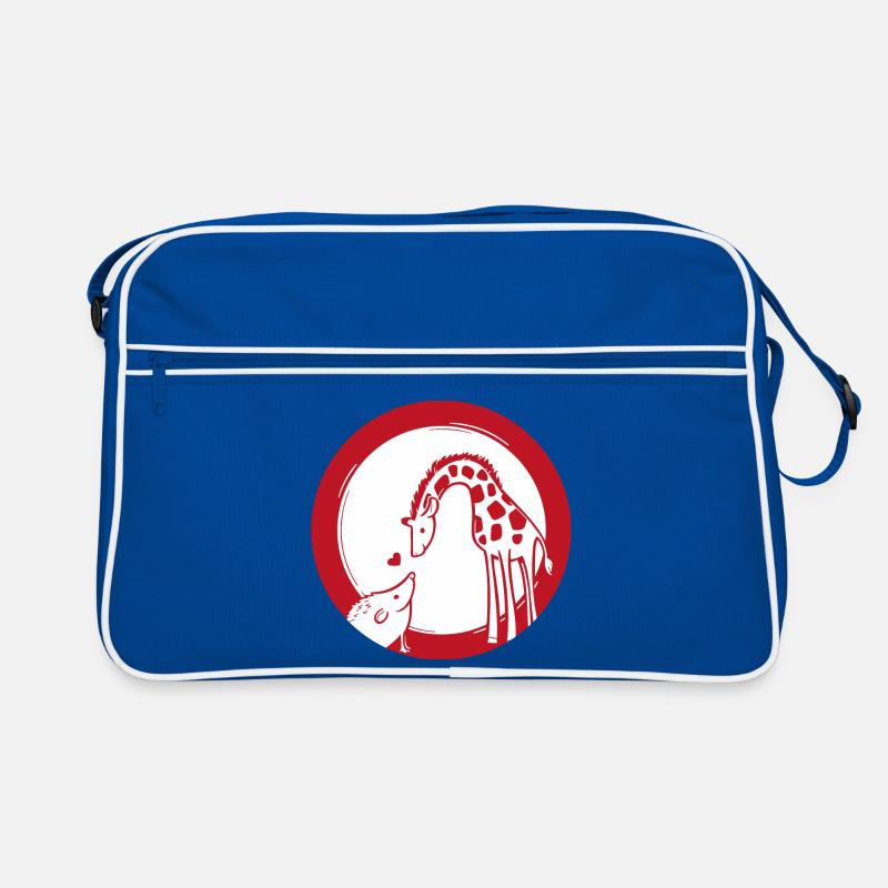 Amour de girafe et hérisson Sac Retro