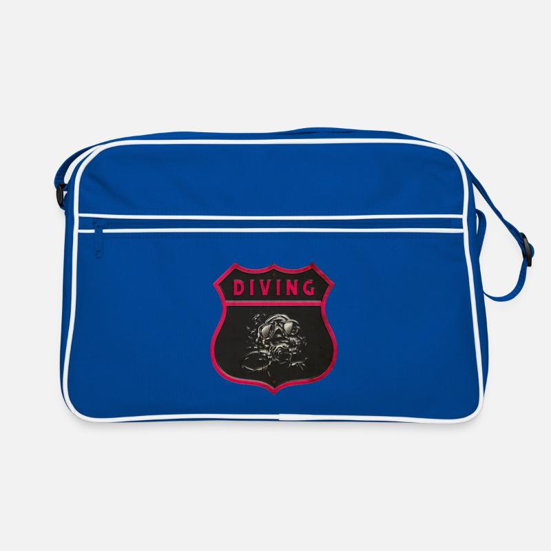 diver crest design Retro Bag