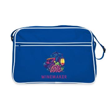 Winemaker Design - Retro Bag - blue/white - Front