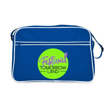 Tomorrowland Festival - Neon - Retro Tasche - Blau/Weiß - Vorne