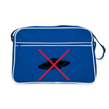 No UFOs Forbidden Shield - Retro Bag - blue/white - Front