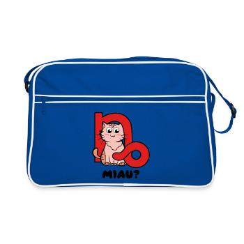 Capricorne Disant Superstition Horoscope Signe du Zodiaque - Sac Retro - bleu/blanc - Devant
